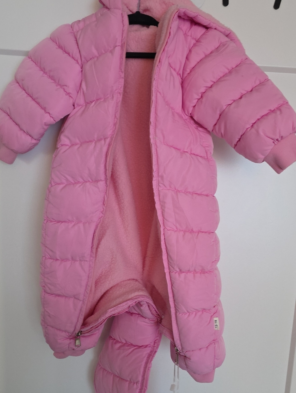Soft Pink Hooded Kids Sleep Sack with Full Zip